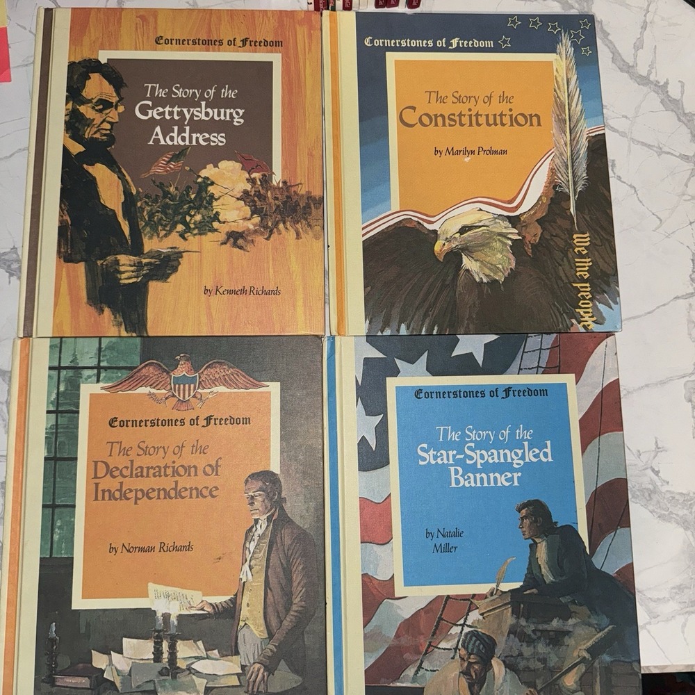 Cornerstones Of Freedom Vintage Book Lot US History Homeschool Constitution